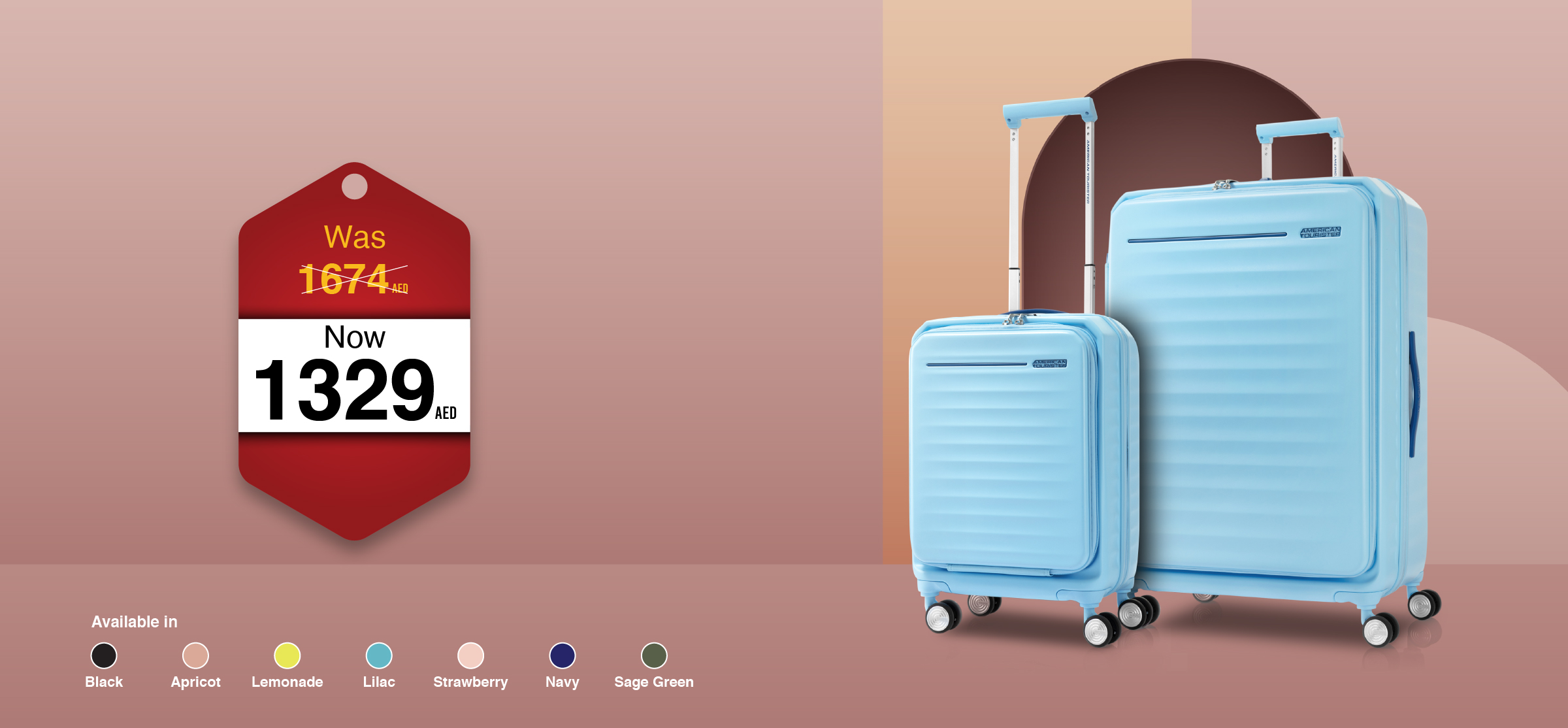 American tourister up to 40% off offer in uae