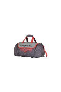 American Tourister Grid casual Duffle bag in Grey with Waterproof
