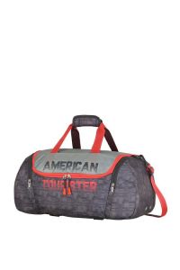 American Tourister Grid casual Duffle bag in Grey with Waterproof
