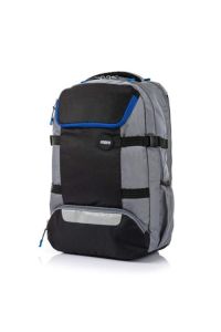 Black and Grey Backpack with Multiple Compartments