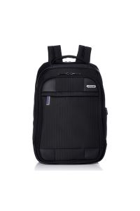 american tourister merit backpak in black with Adjustable Shoulder Straps

