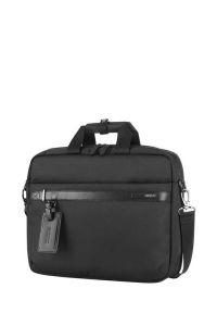 American tourister nobleton laptop briefcase in black with Anti Microbial Treated Lining

