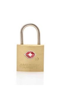 American tourister TSA Key Lock in gold with TSA Approved key lock and Reliable protection

